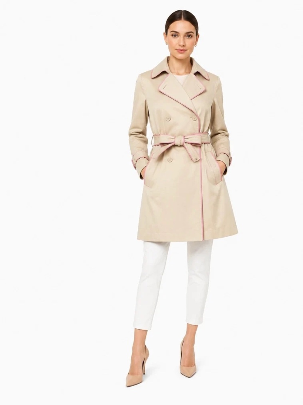 Coach Tan Trench Coat Size S
